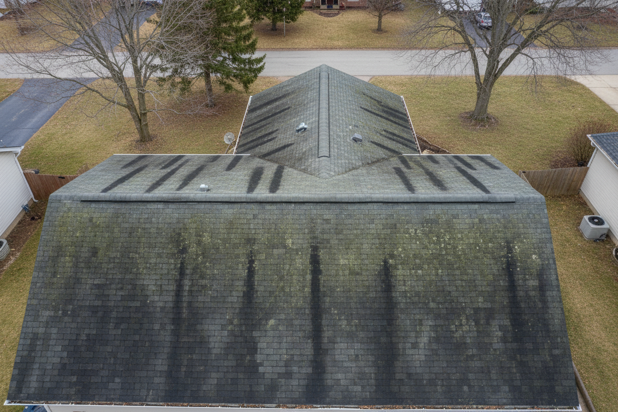 Make the full roof dirty